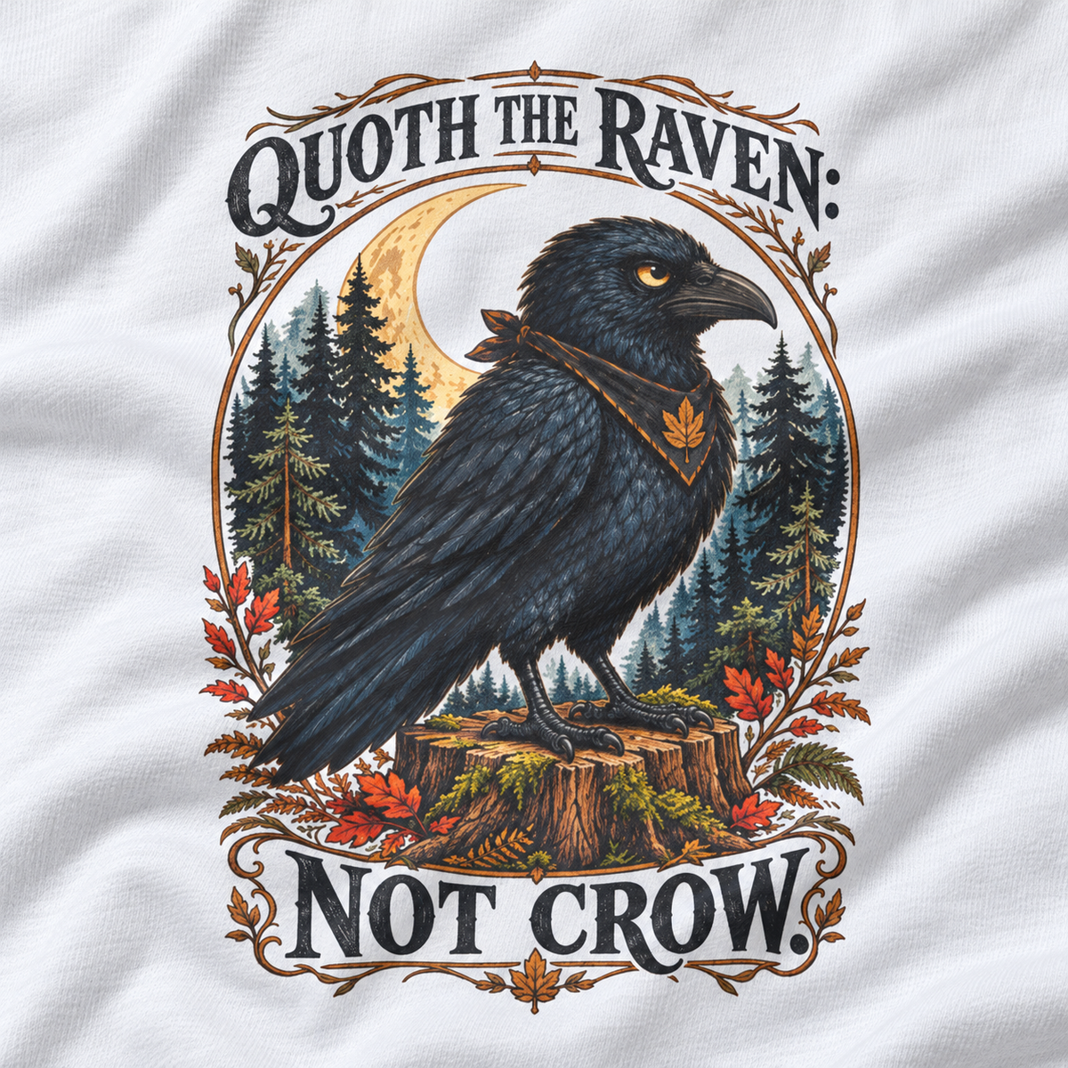 Quoth The Raven: Not Crow Version 1 T‑Shirt