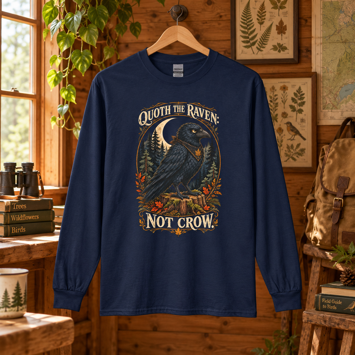 Quoth the Raven: Not Crow, Version 1 Otto and Echo Long Sleeve T-Shirt