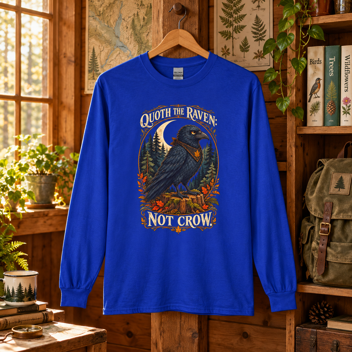 Quoth the Raven: Not Crow, Version 1 Otto and Echo Long Sleeve T-Shirt