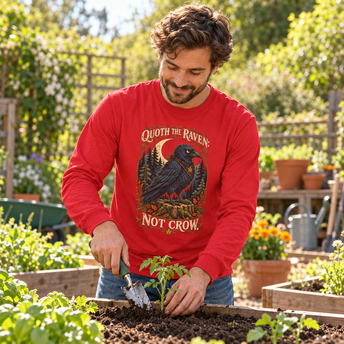 Quoth the Raven: Not Crow, Version 1 Otto and Echo Long Sleeve T-Shirt