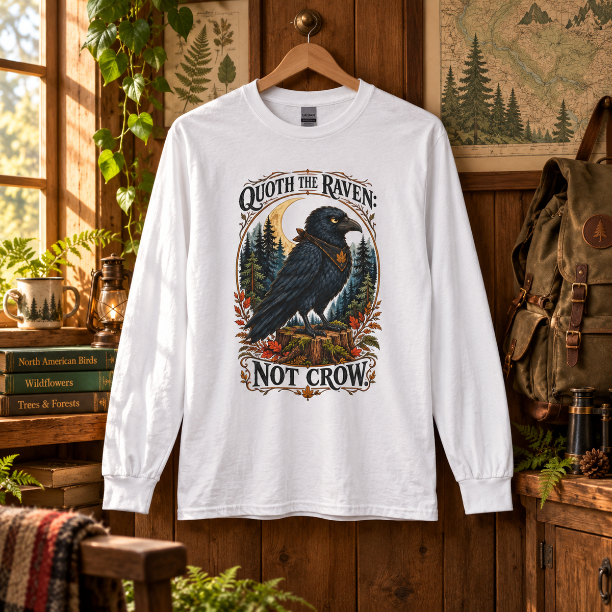 Quoth the Raven: Not Crow, Version 1 Otto and Echo Long Sleeve T-Shirt