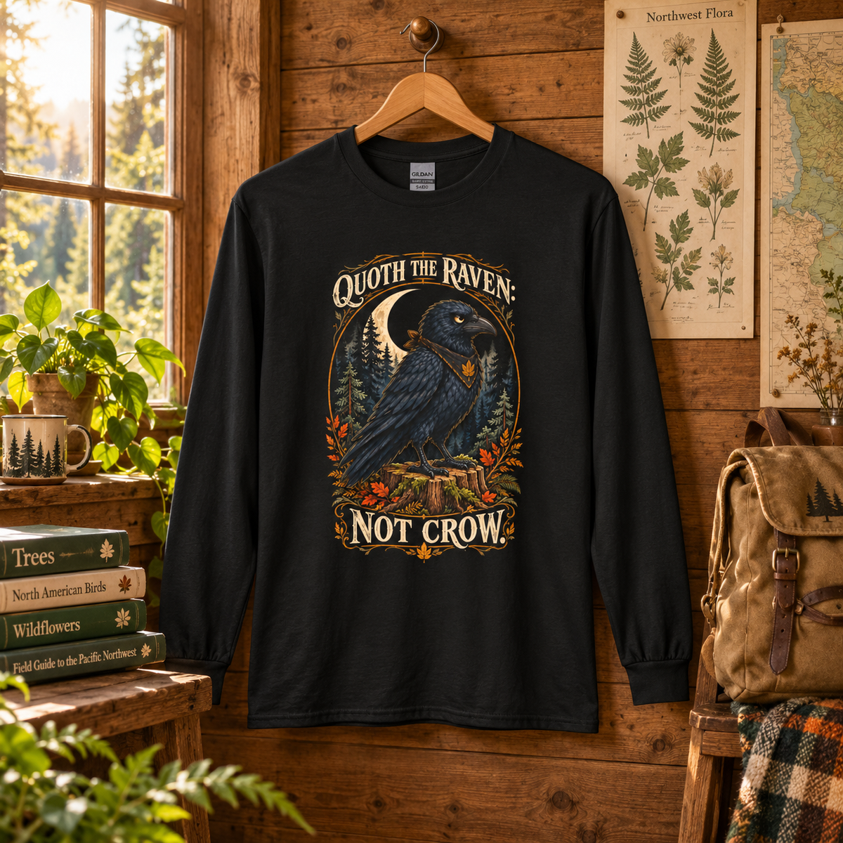Quoth the Raven: Not Crow, Version 1 Otto and Echo Long Sleeve T-Shirt
