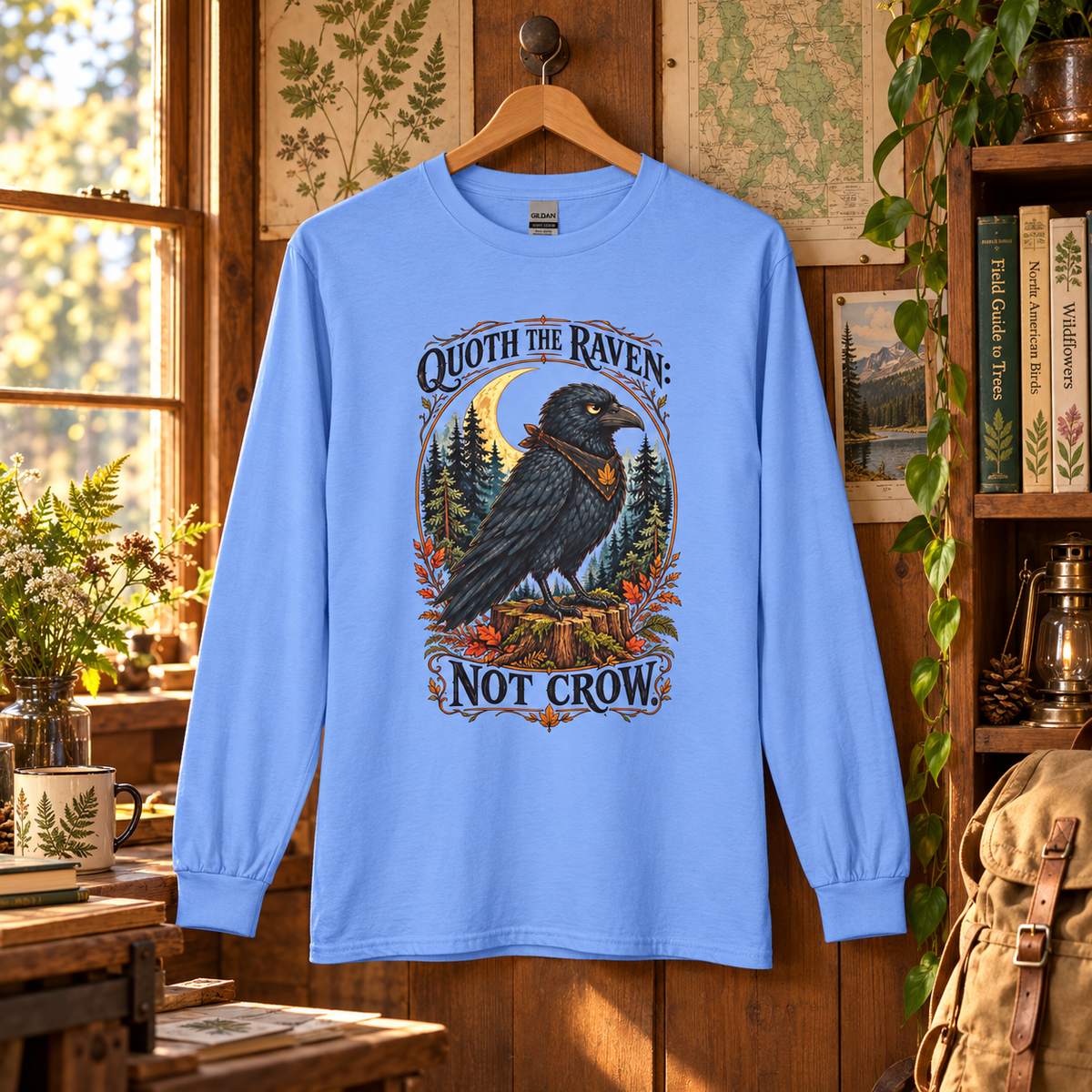 Quoth the Raven: Not Crow, Version 1 Otto and Echo Long Sleeve T-Shirt