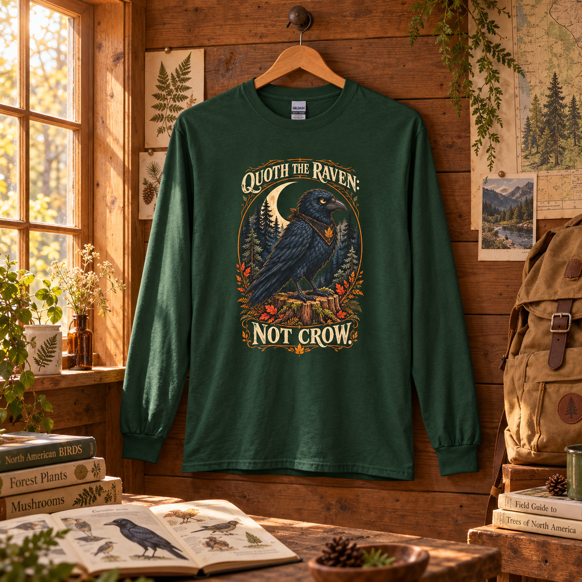 Quoth the Raven: Not Crow, Version 1 Otto and Echo Long Sleeve T-Shirt