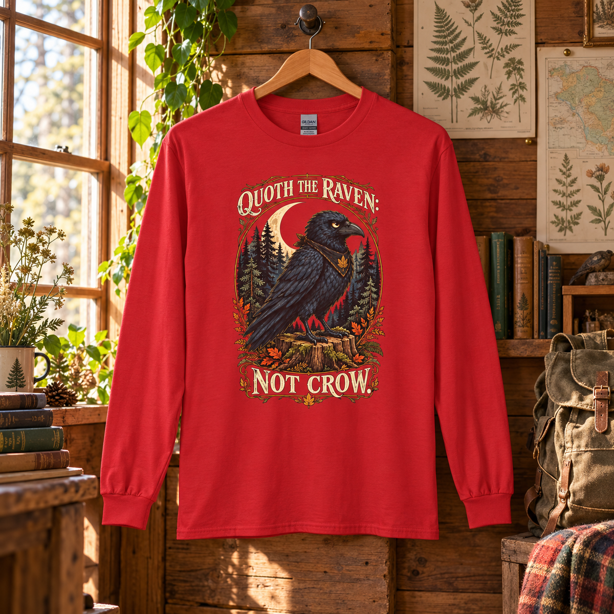 Quoth the Raven: Not Crow, Version 1 Otto and Echo Long Sleeve T-Shirt