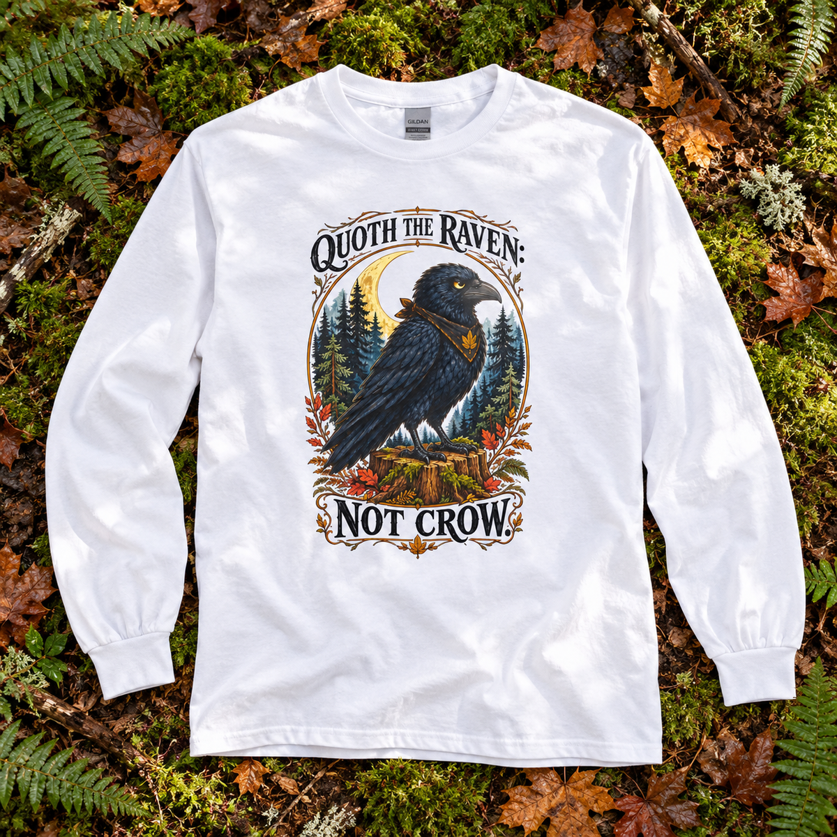 Quoth the Raven: Not Crow, Version 1 Otto and Echo Long Sleeve T-Shirt