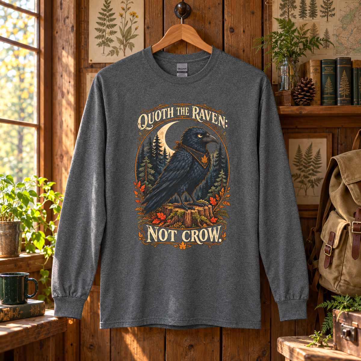 Quoth the Raven: Not Crow, Version 1 Otto and Echo Long Sleeve T-Shirt
