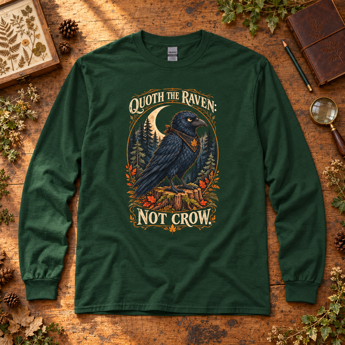 Quoth the Raven: Not Crow, Version 1 Otto and Echo Long Sleeve T-Shirt