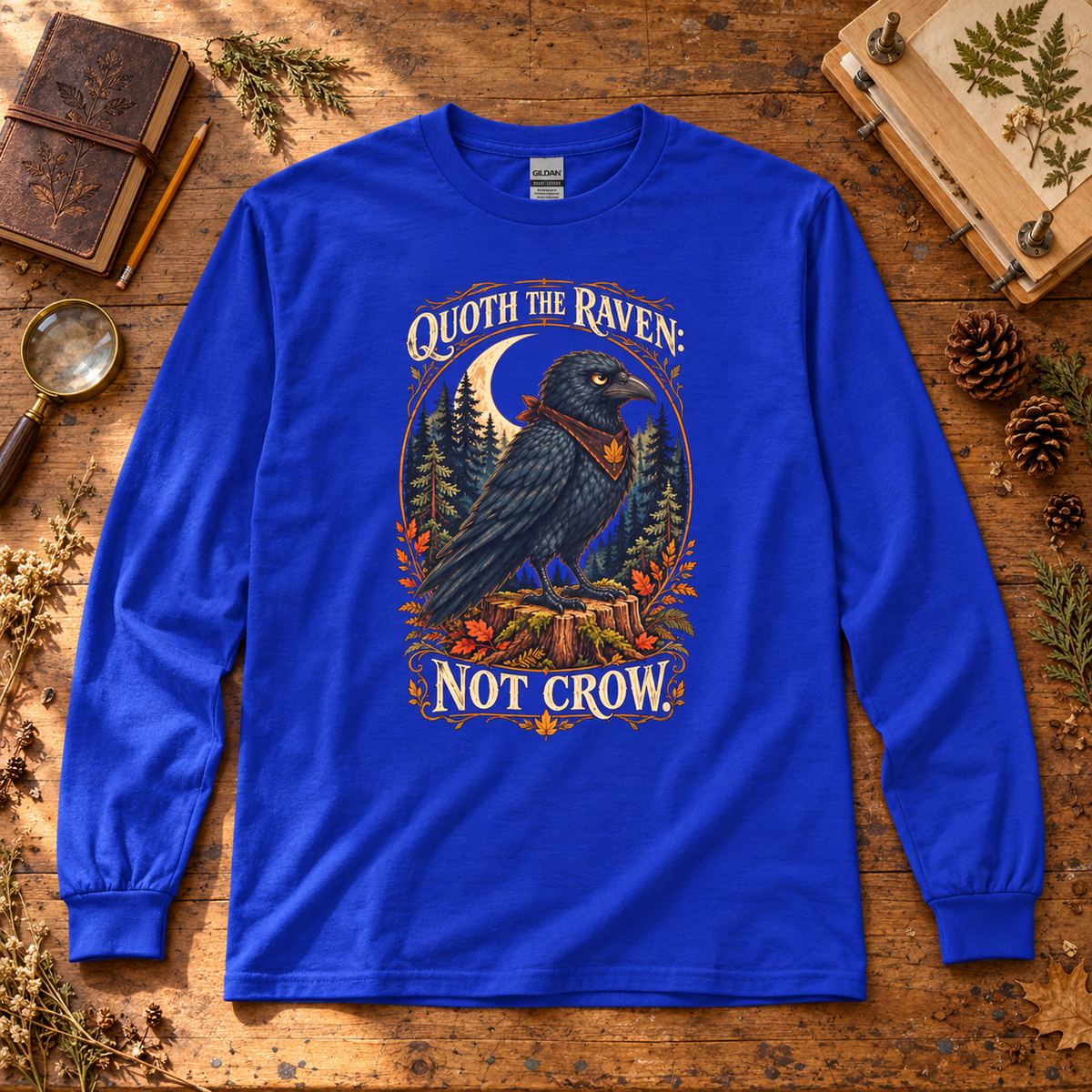 Quoth the Raven: Not Crow, Version 1 Otto and Echo Long Sleeve T-Shirt