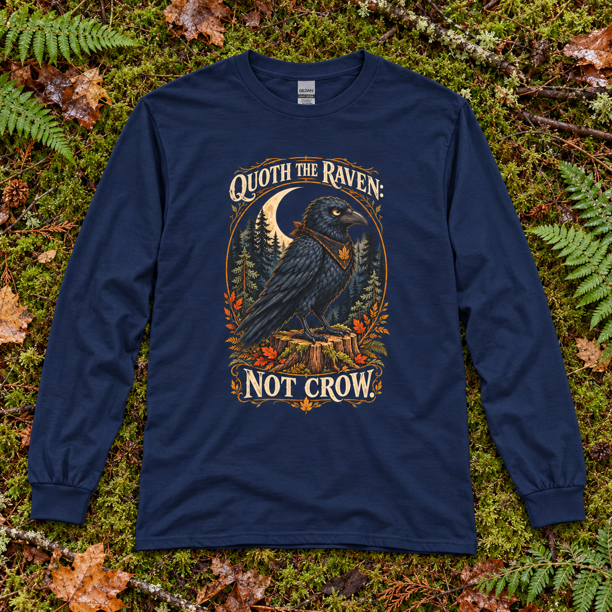 Quoth the Raven: Not Crow, Version 1 Otto and Echo Long Sleeve T-Shirt