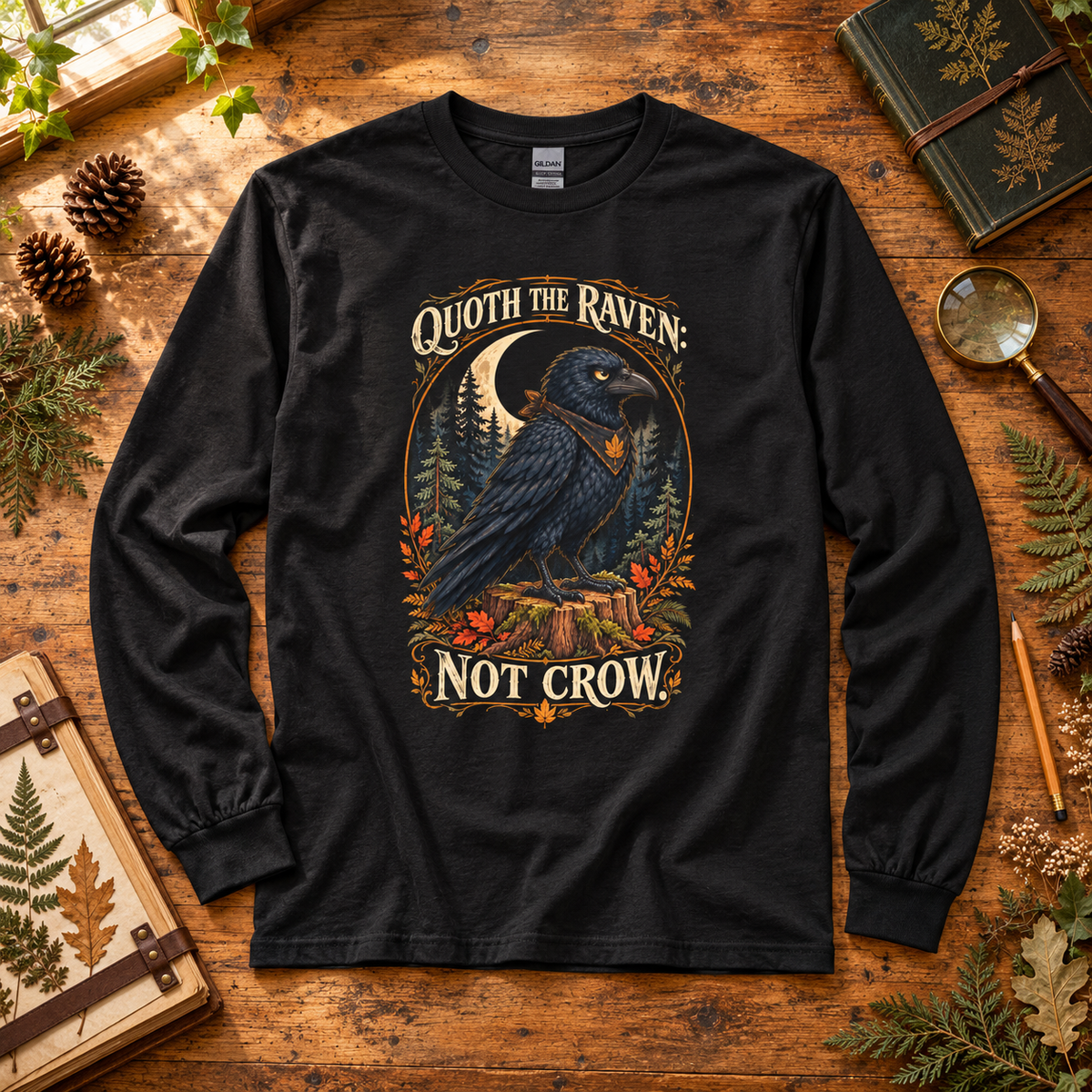 Quoth the Raven: Not Crow, Version 1 Otto and Echo Long Sleeve T-Shirt
