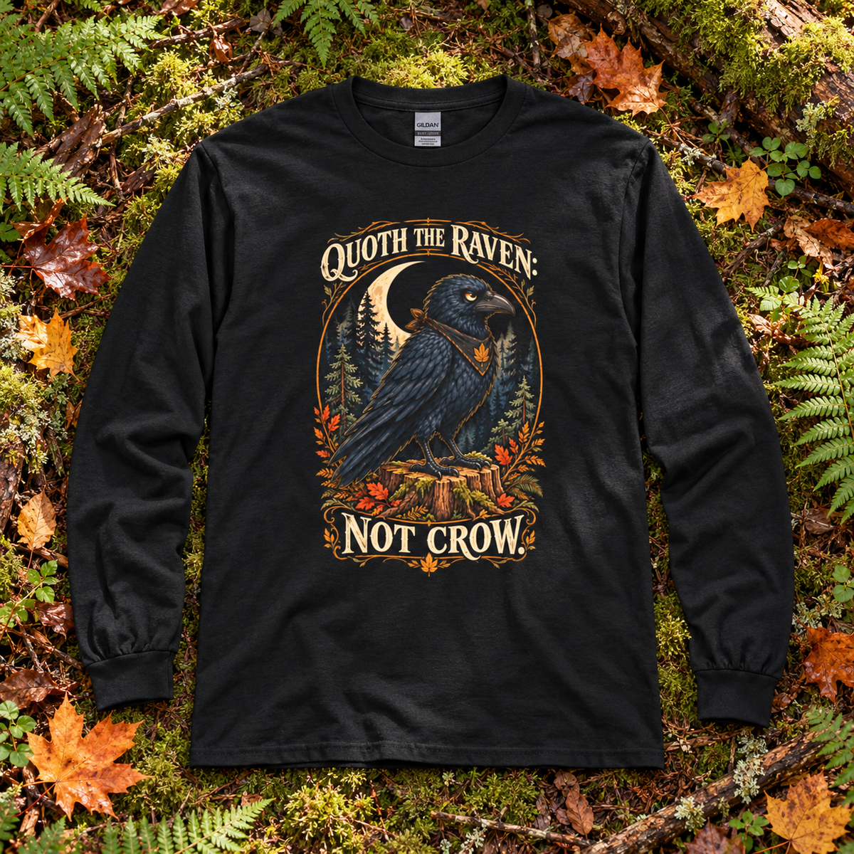 Quoth the Raven: Not Crow, Version 1 Otto and Echo Long Sleeve T-Shirt