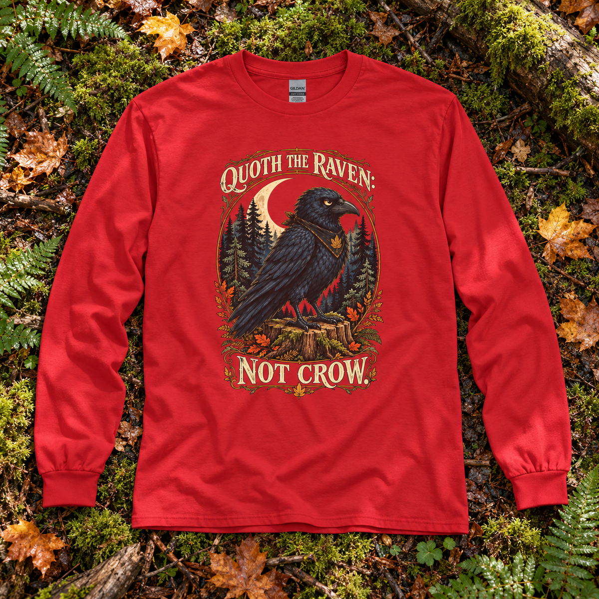 Quoth the Raven: Not Crow, Version 1 Otto and Echo Long Sleeve T-Shirt