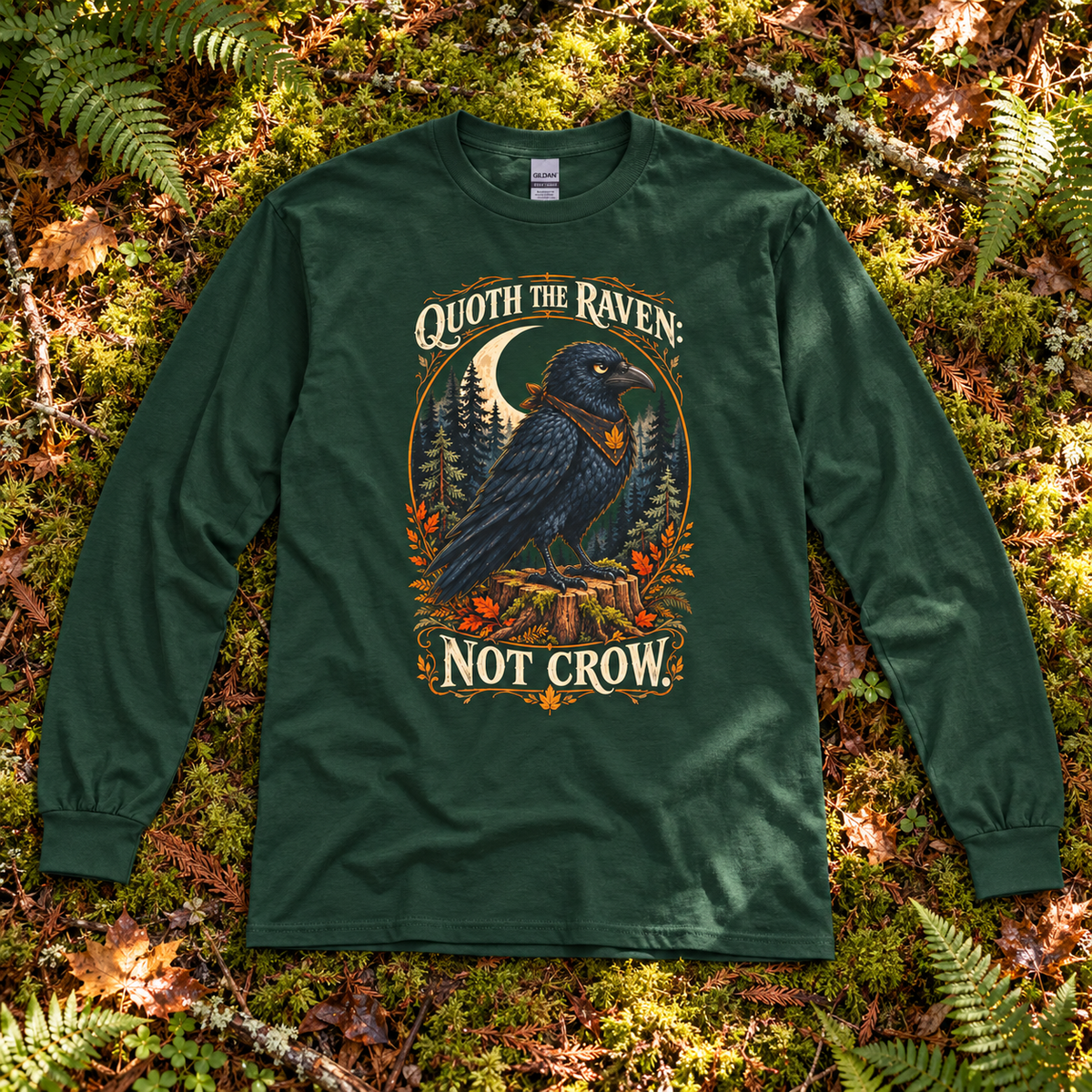 Quoth the Raven: Not Crow, Version 1 Otto and Echo Long Sleeve T-Shirt