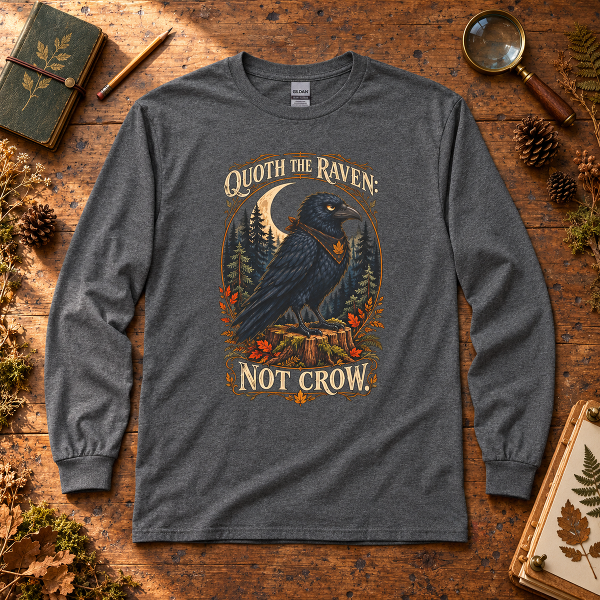 Quoth the Raven: Not Crow, Version 1 Otto and Echo Long Sleeve T-Shirt