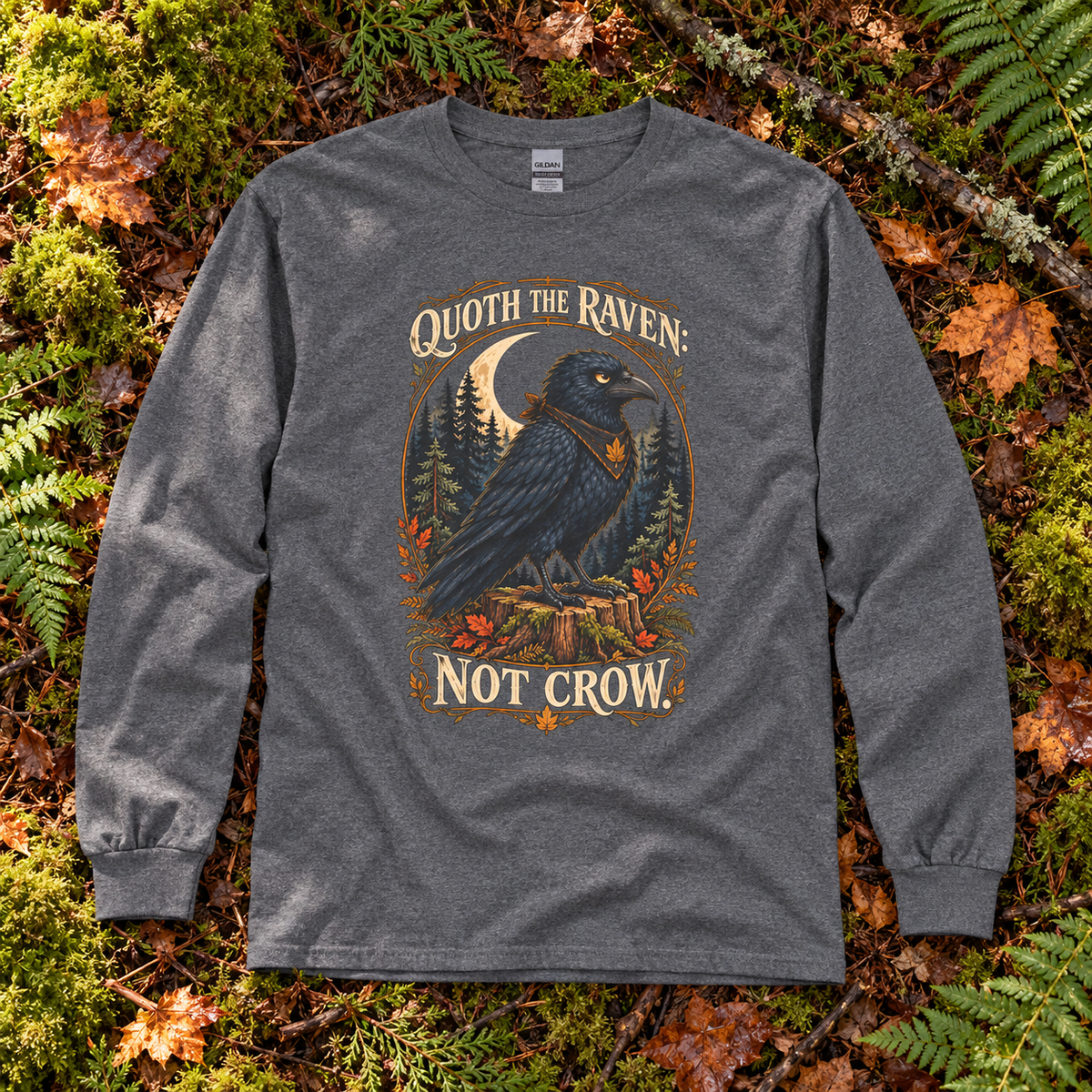 Quoth the Raven: Not Crow, Version 1 Otto and Echo Long Sleeve T-Shirt