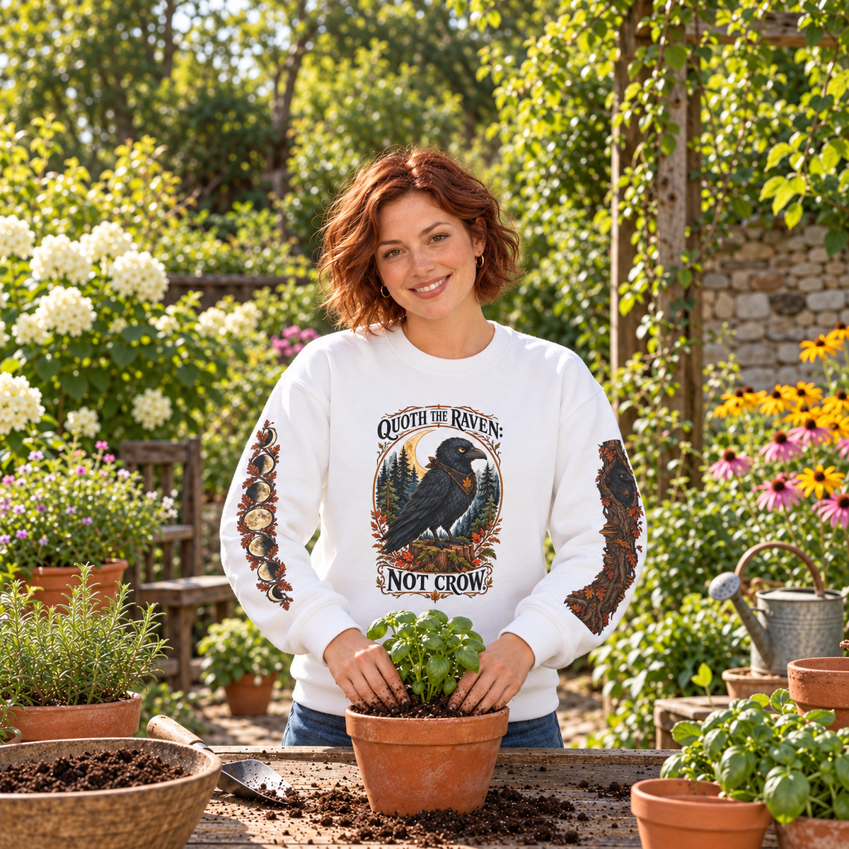 Quoth The Raven: Not Crow Version 1 Sweatshirt