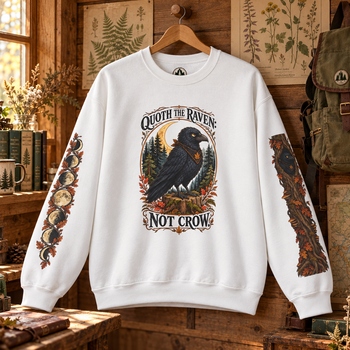 Quoth The Raven: Not Crow Version 1 Sweatshirt