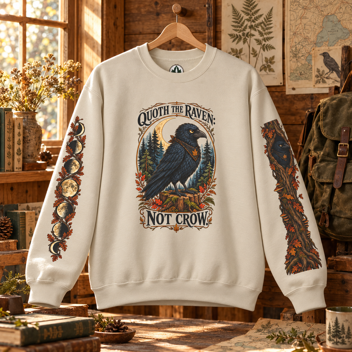 Quoth The Raven: Not Crow Version 1 Sweatshirt
