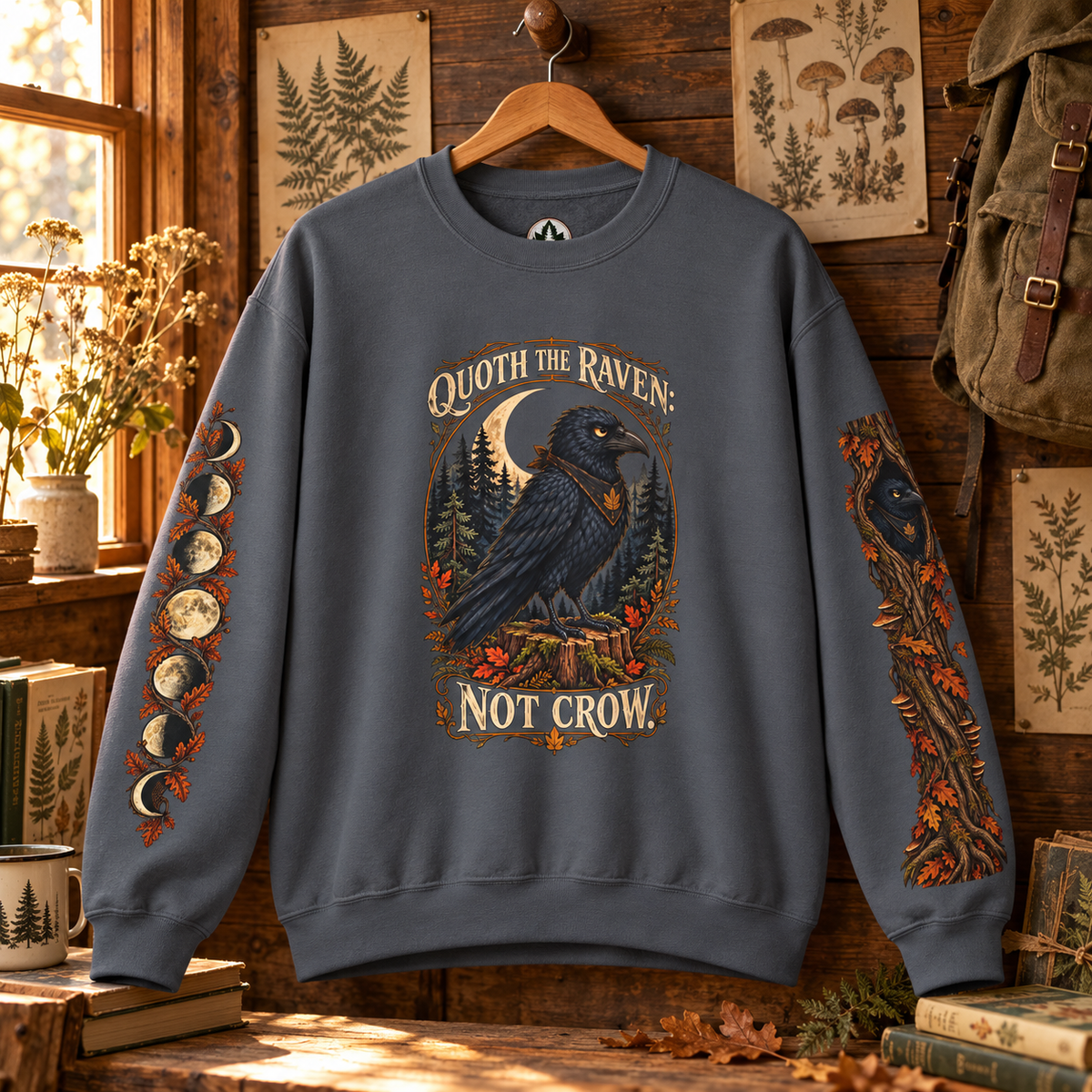 Quoth The Raven: Not Crow Version 1 Sweatshirt