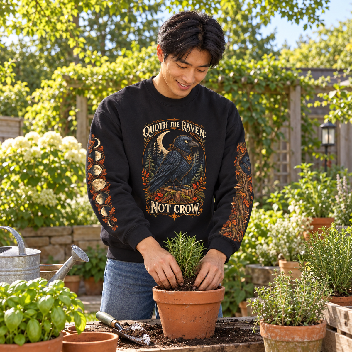 Quoth The Raven: Not Crow Version 1 Sweatshirt