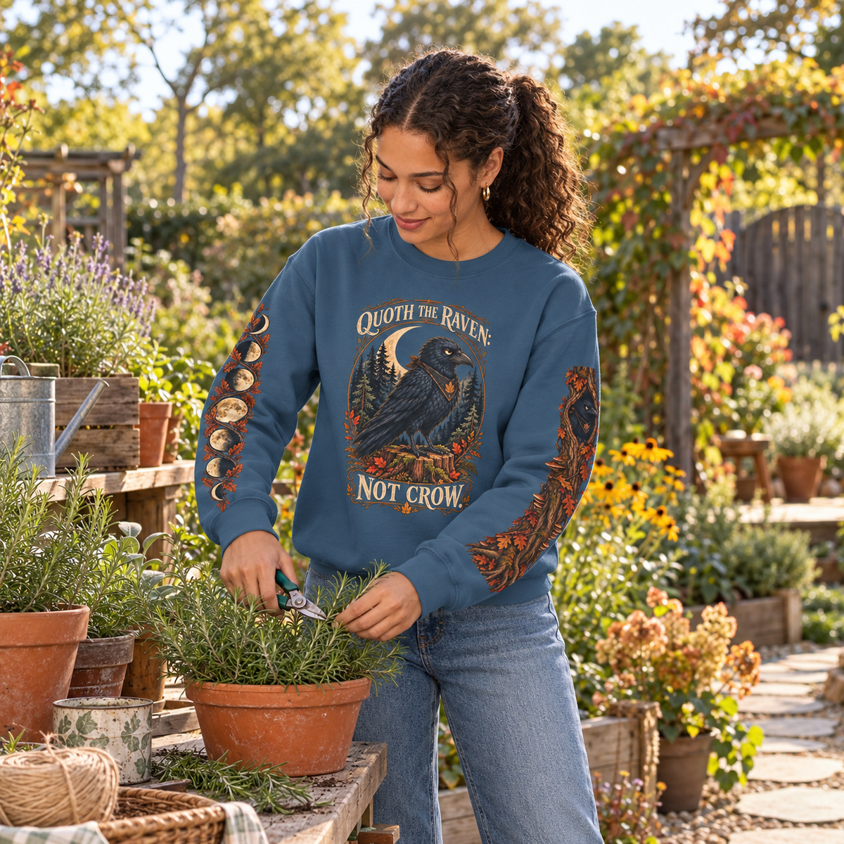 Quoth The Raven: Not Crow Version 1 Sweatshirt
