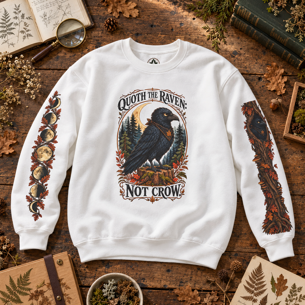 Quoth The Raven: Not Crow Version 1 Sweatshirt