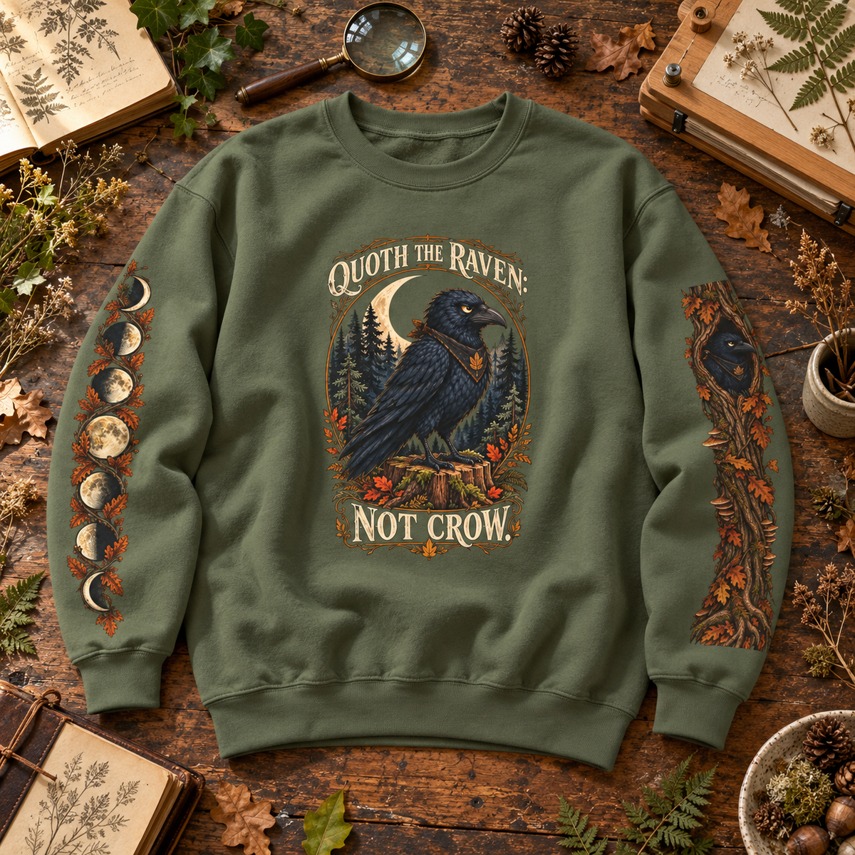 Quoth The Raven: Not Crow Version 1 Sweatshirt