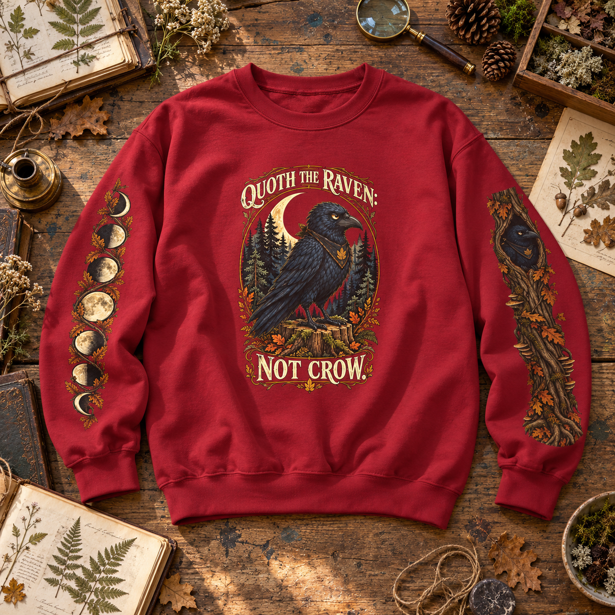 Quoth The Raven: Not Crow Version 1 Sweatshirt