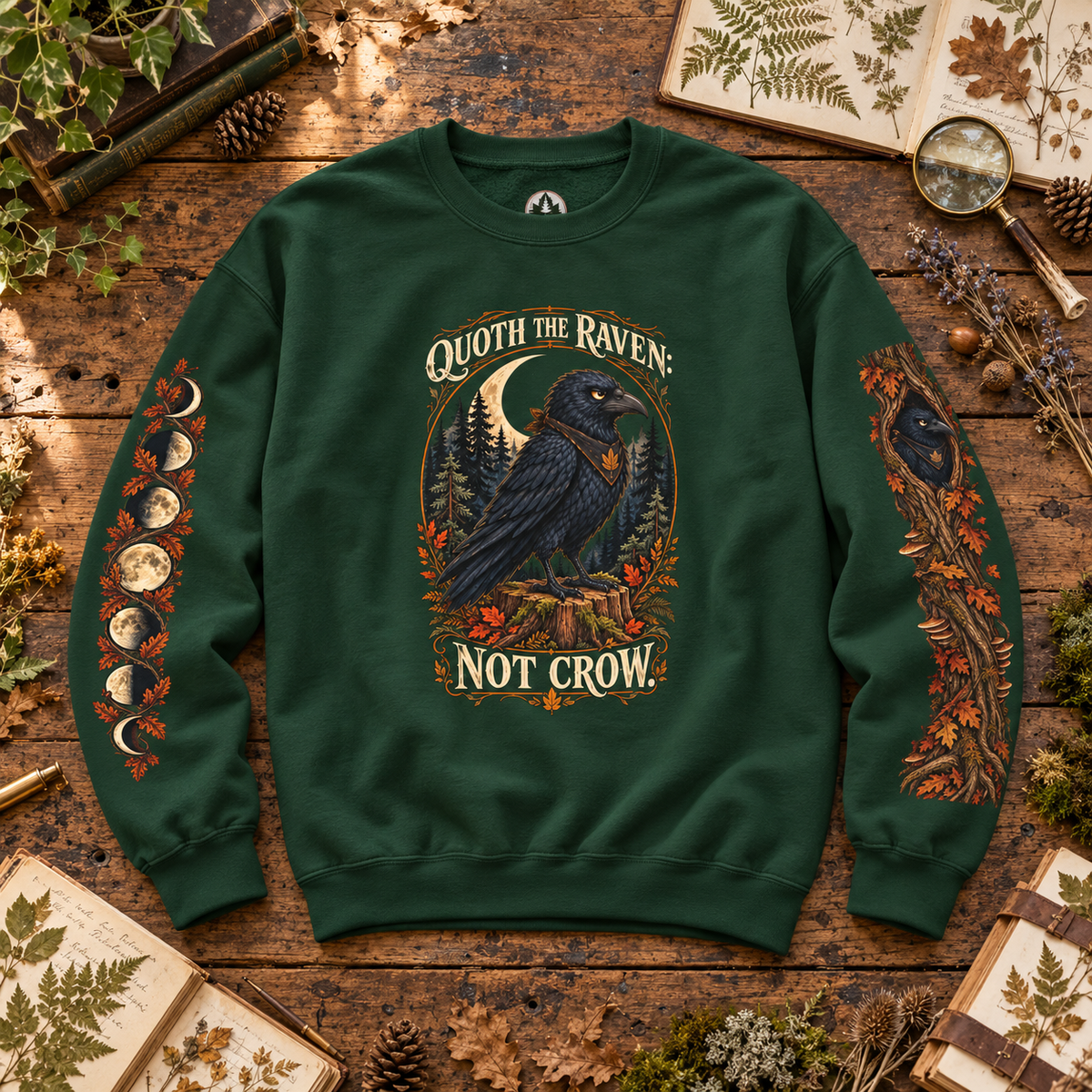 Quoth The Raven: Not Crow Version 1 Sweatshirt