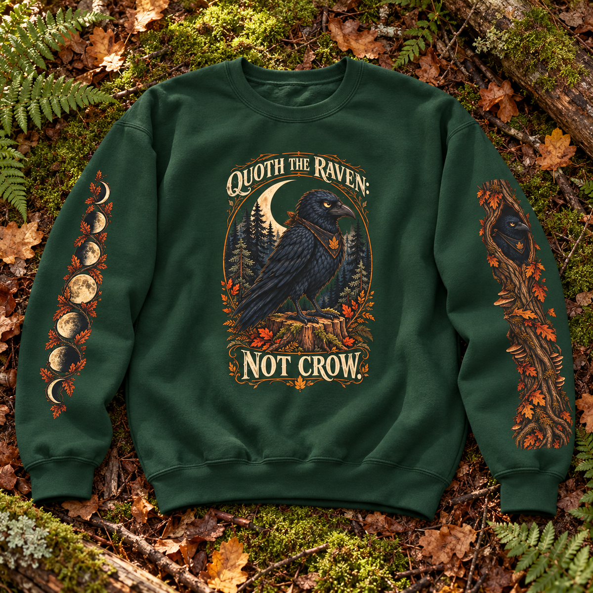Quoth The Raven: Not Crow Version 1 Sweatshirt