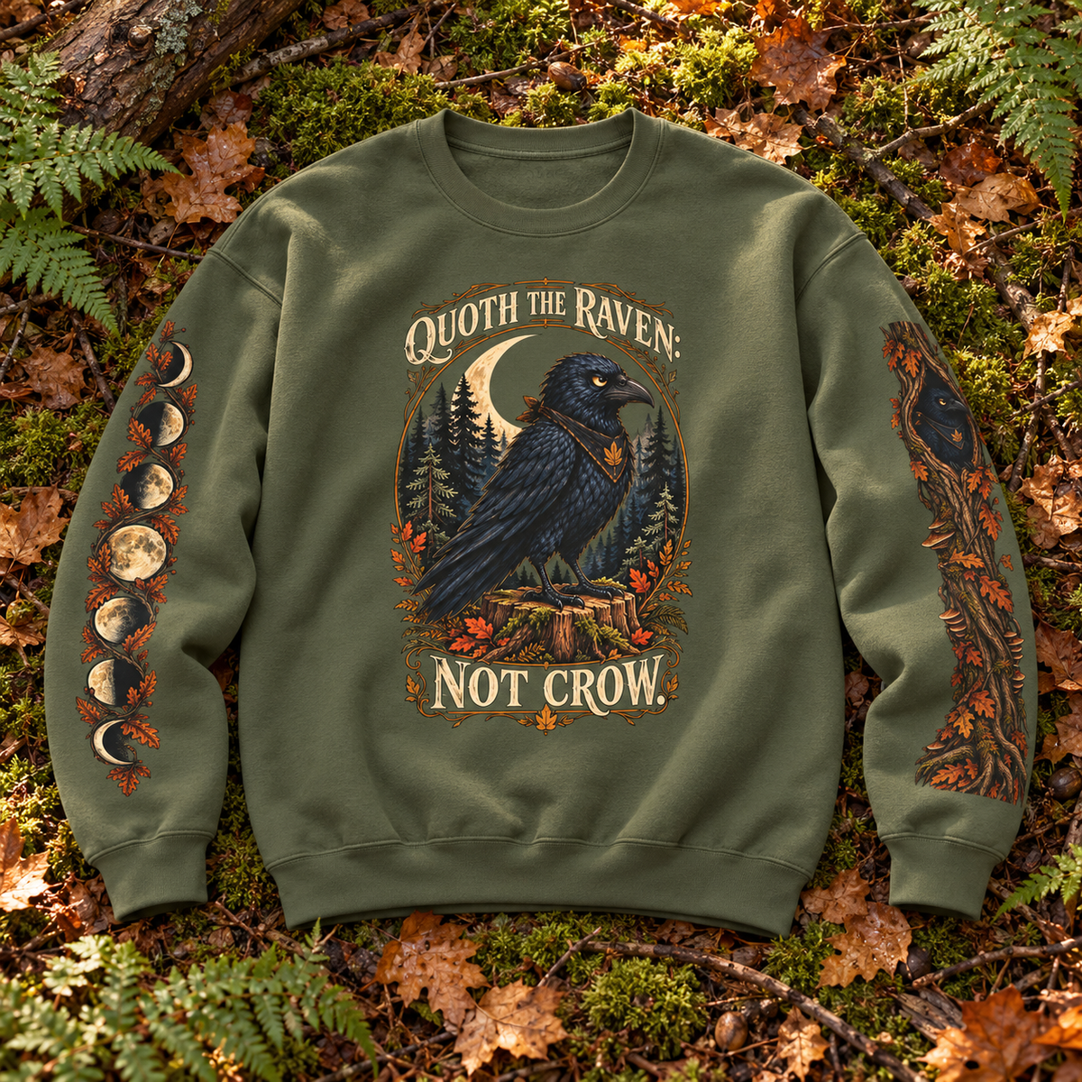 Quoth The Raven: Not Crow Version 1 Sweatshirt