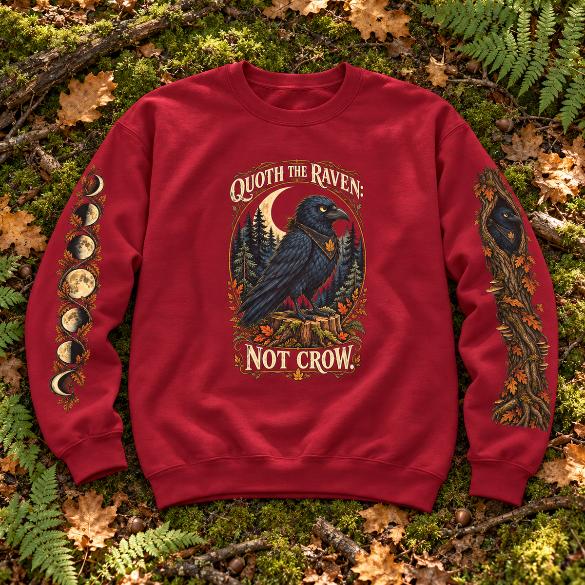Quoth The Raven: Not Crow Version 1 Sweatshirt