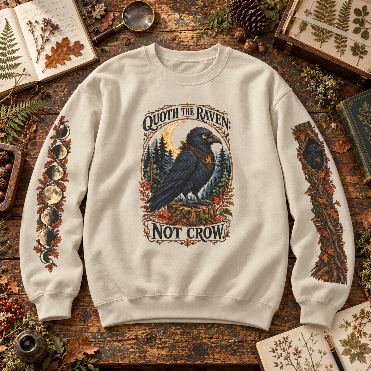 Quoth The Raven: Not Crow Version 1 Sweatshirt