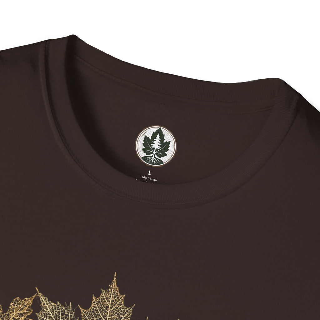 Skeleton Leaf Collage T‑Shirt
