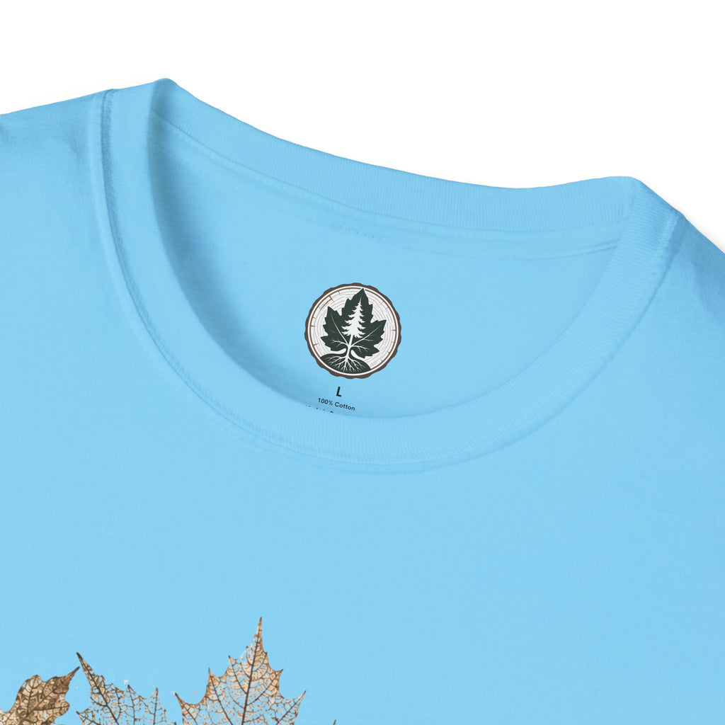 Skeleton Leaf Collage T‑Shirt