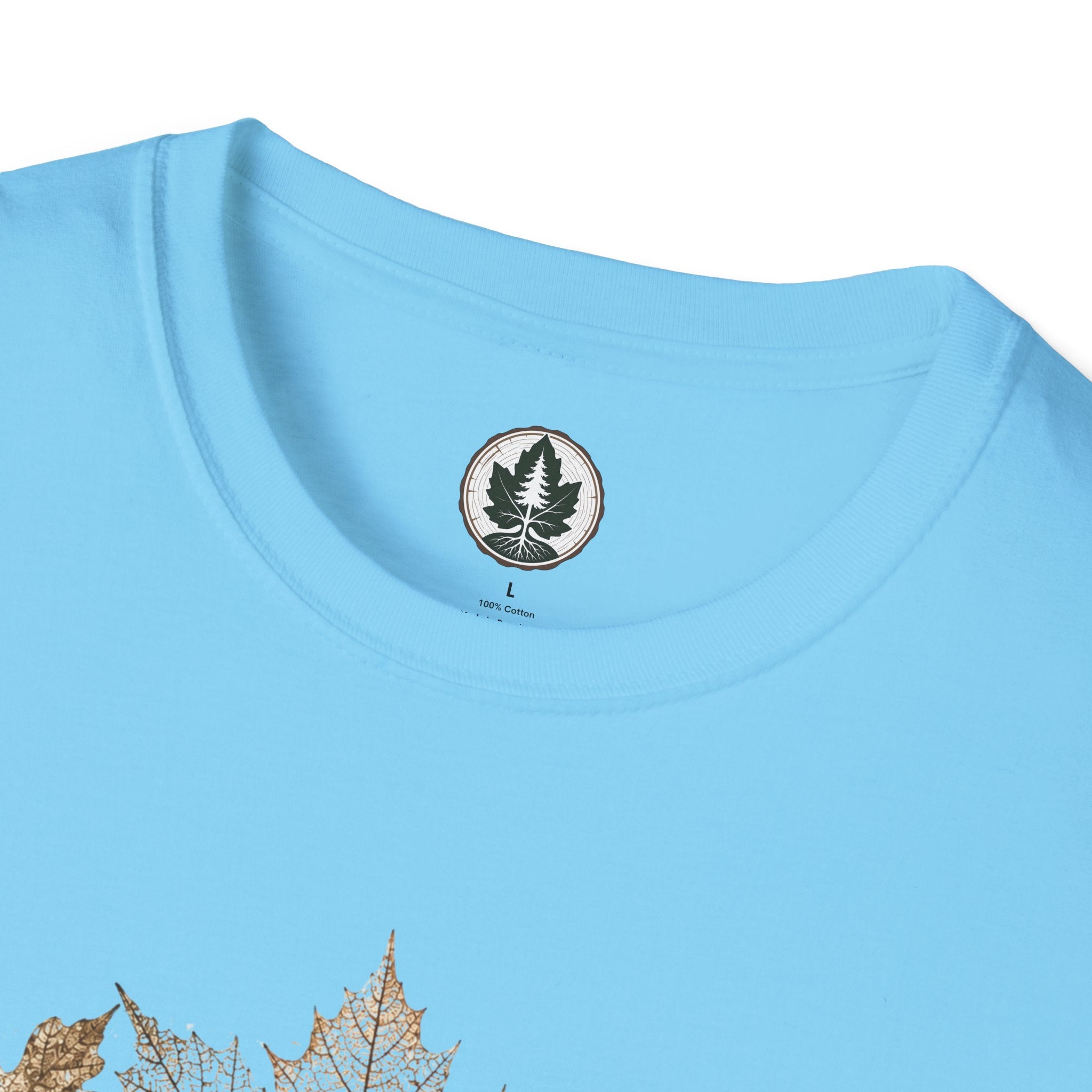 Skeleton Leaf Collage T‑Shirt