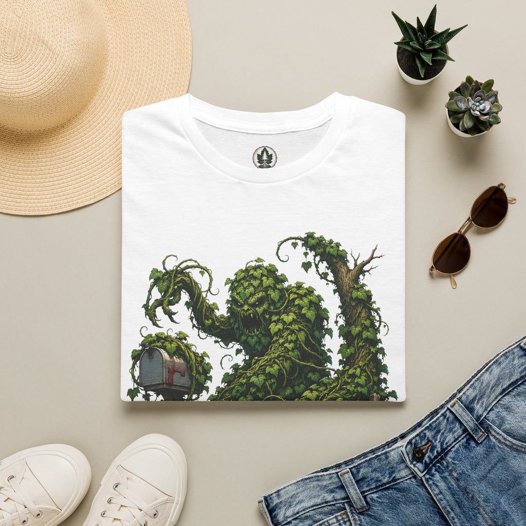 Kudzu Vine Monster with Garden Gnome Version 1 T‑Shirt