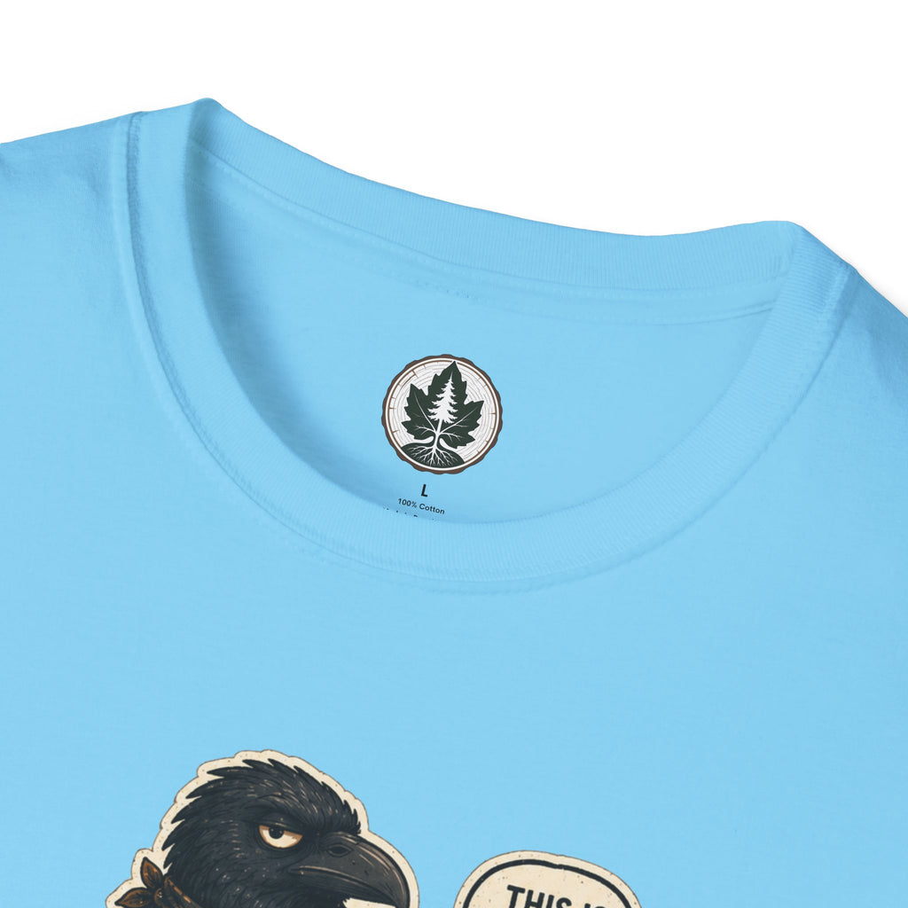 Please Leaf Me Alone (This is Why I Work Alone) Version 2 T‑Shirt