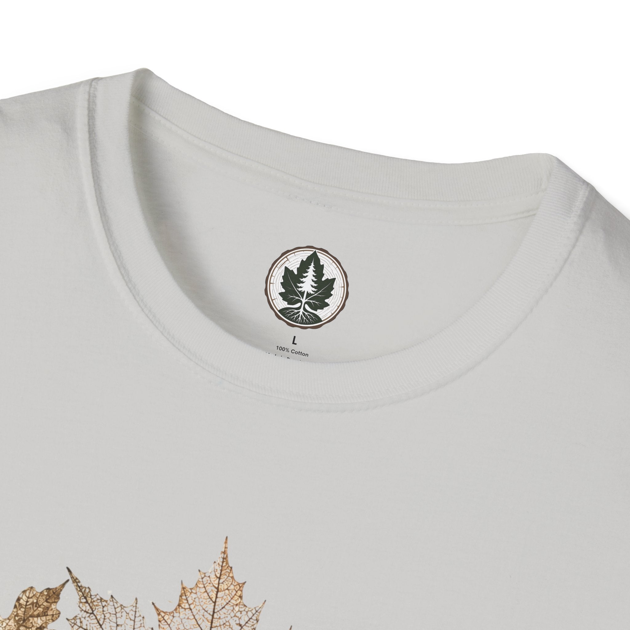 Skeleton Leaf Collage T‑Shirt