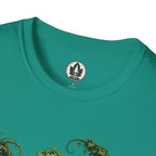 Kudzu Vine Monster with Garden Gnome Version 1 T‑Shirt