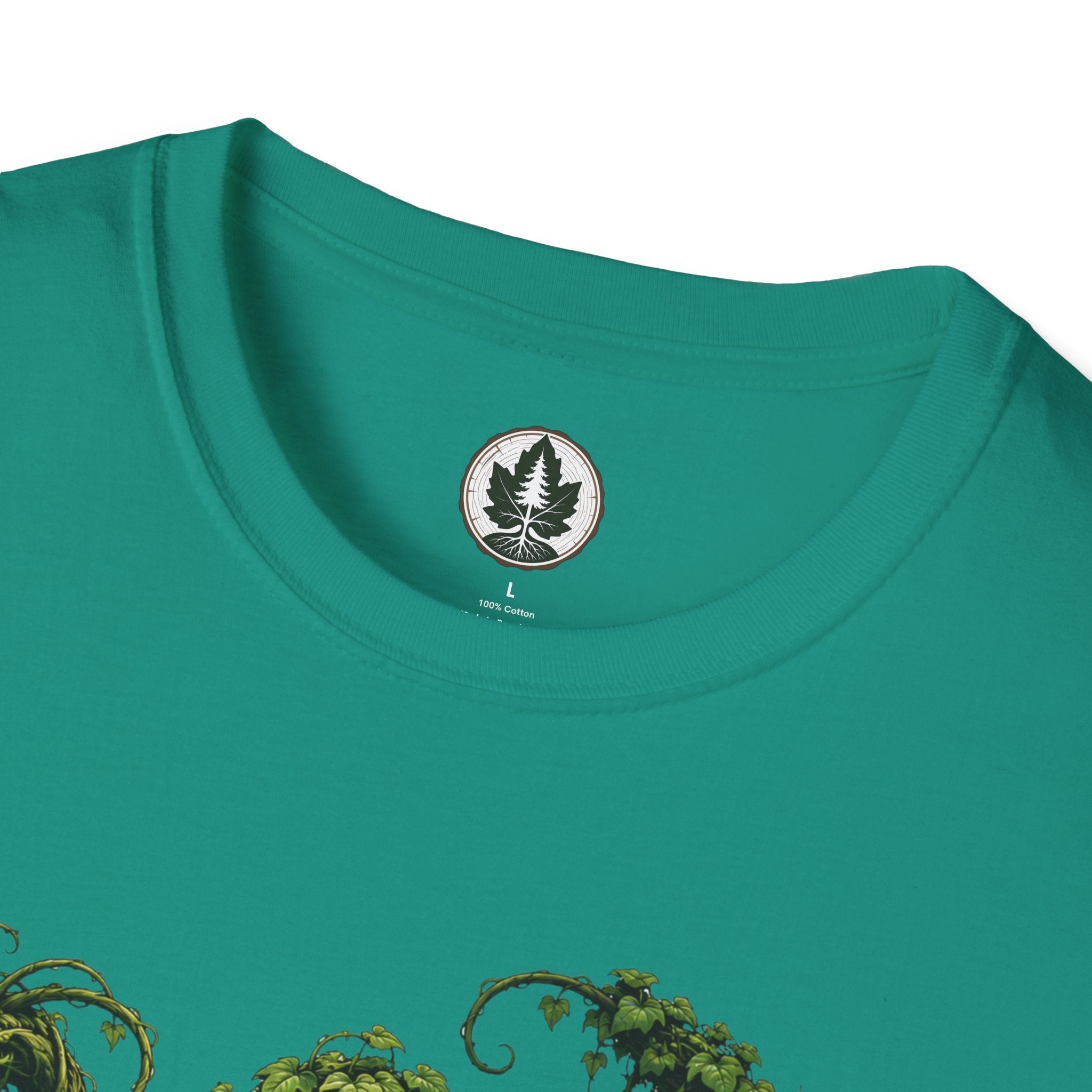 Kudzu Vine Monster with Garden Gnome Version 1 T‑Shirt