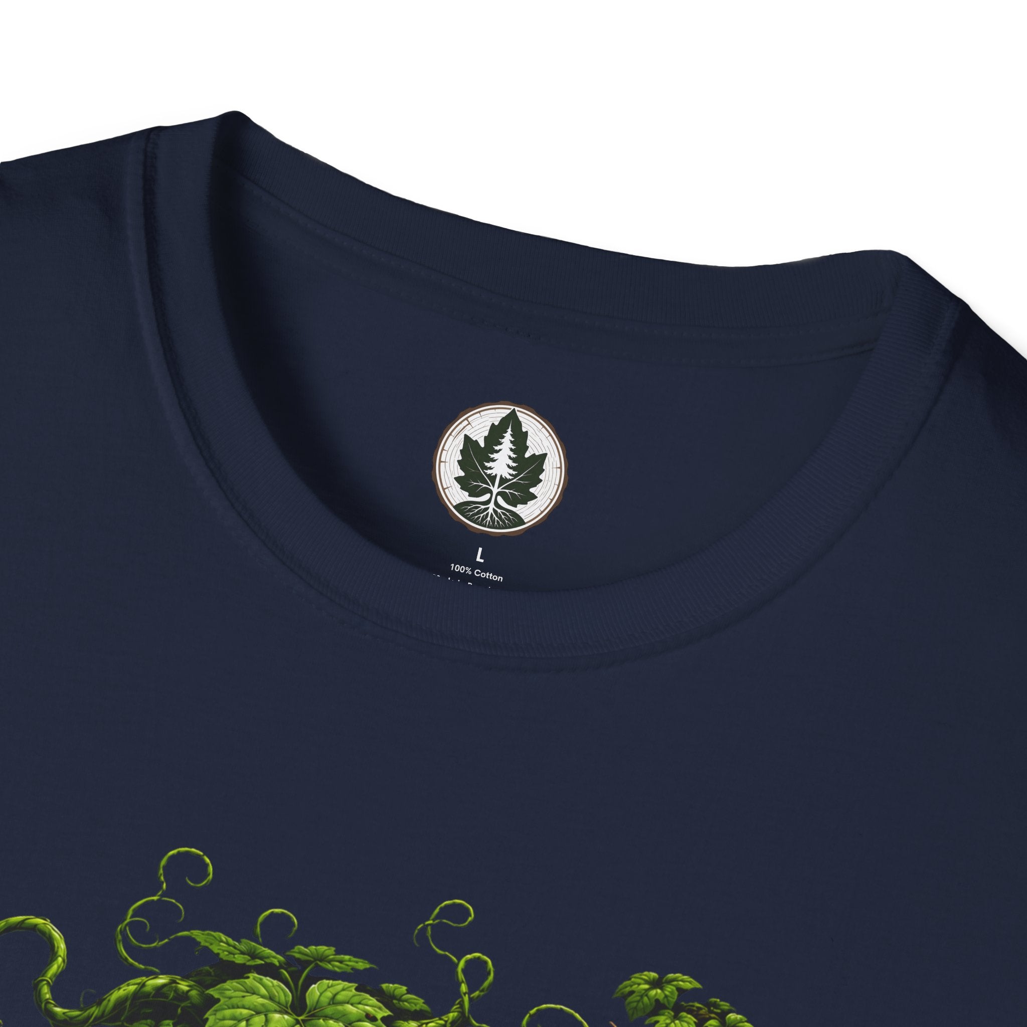 Kudzu Vine Monster with Garden Gnome Version 3 T‑Shirt
