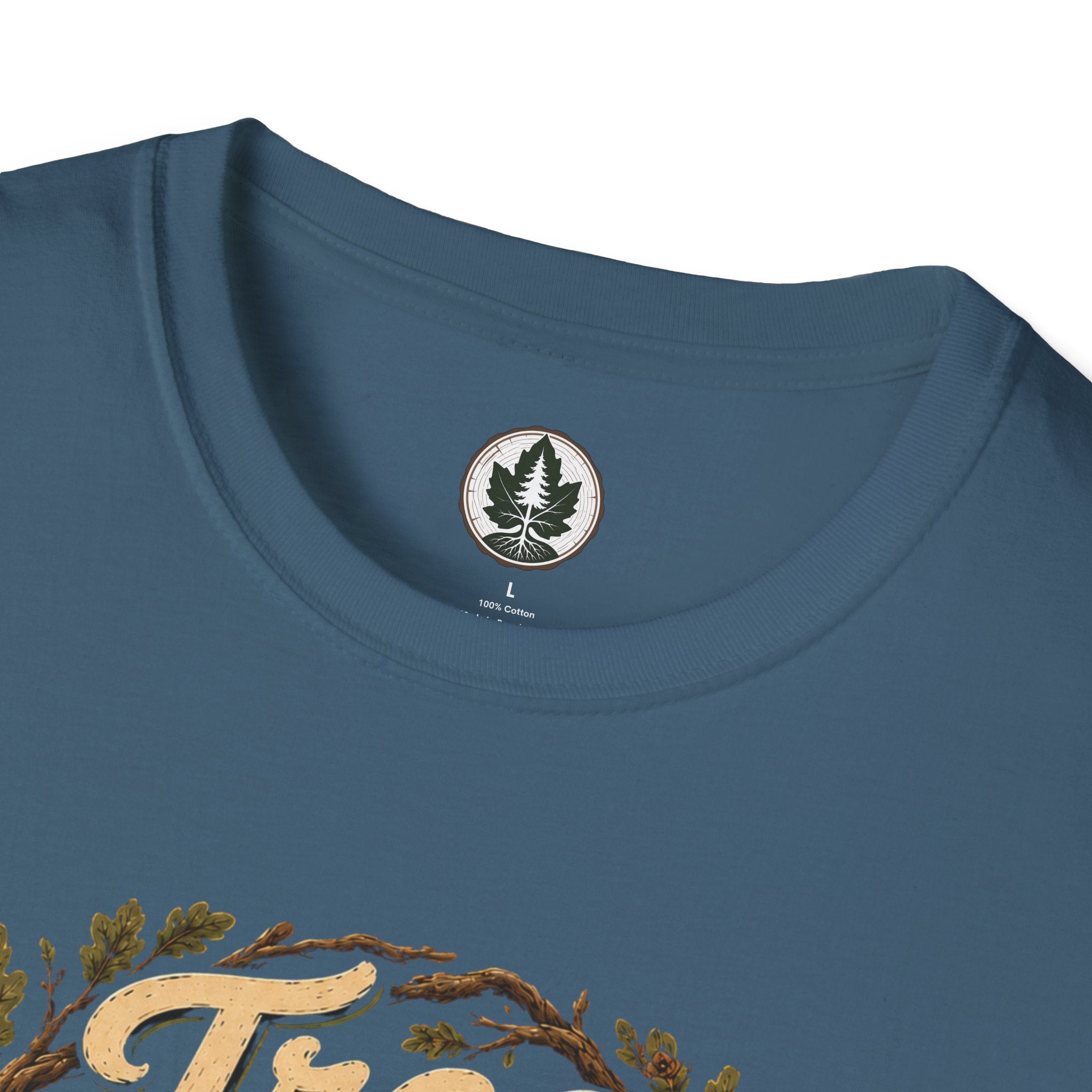 Tree Zen Version 1 Framed in Oak Branches and Leaves T‑Shirt