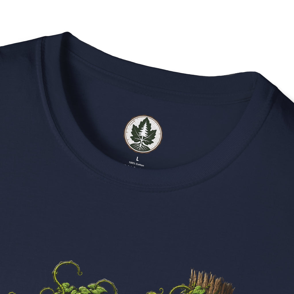Kudzu Vine Monster with Garden Gnome Version 2 T‑Shirt
