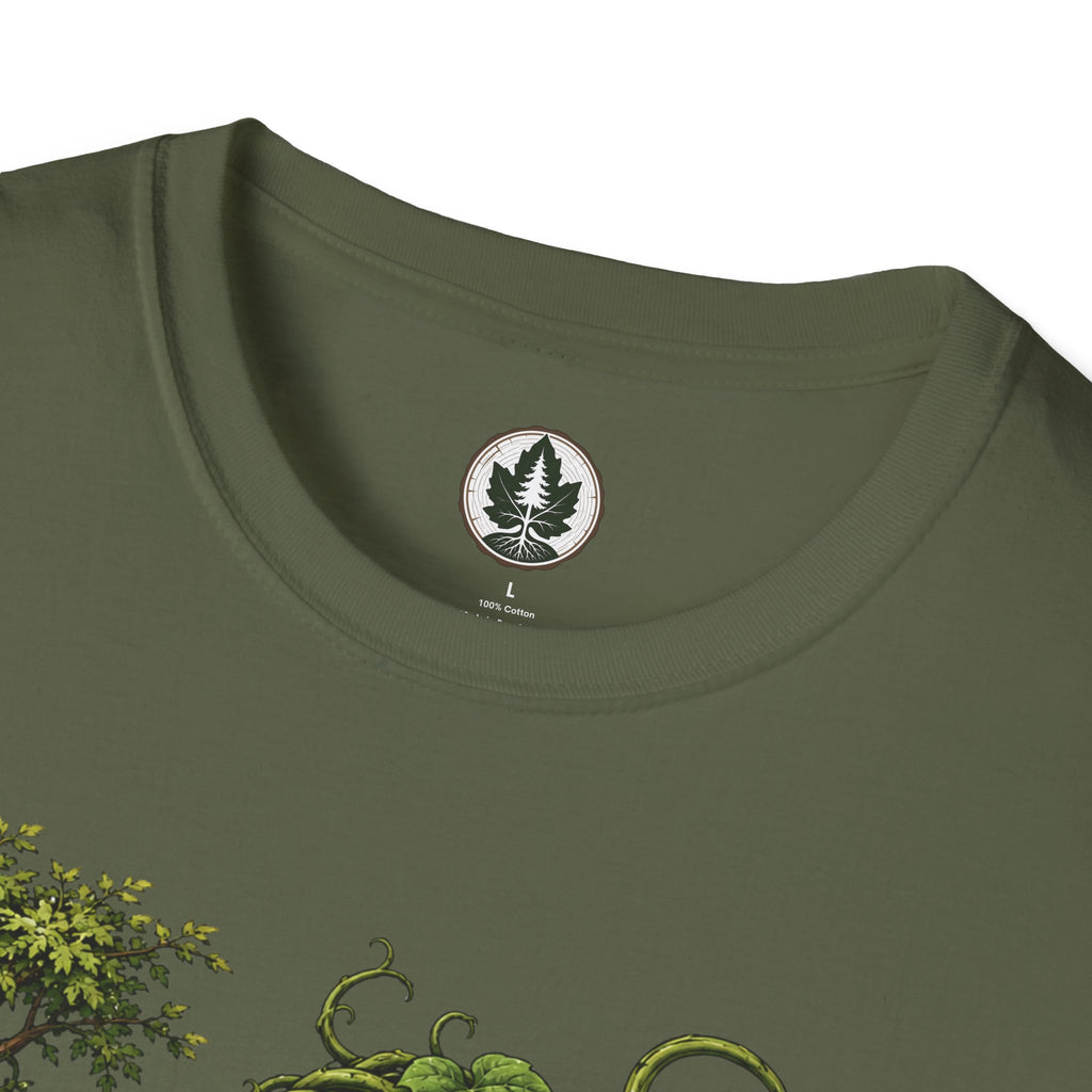 Kudzu Vine Monster with Garden Gnome Version 4 T‑Shirt