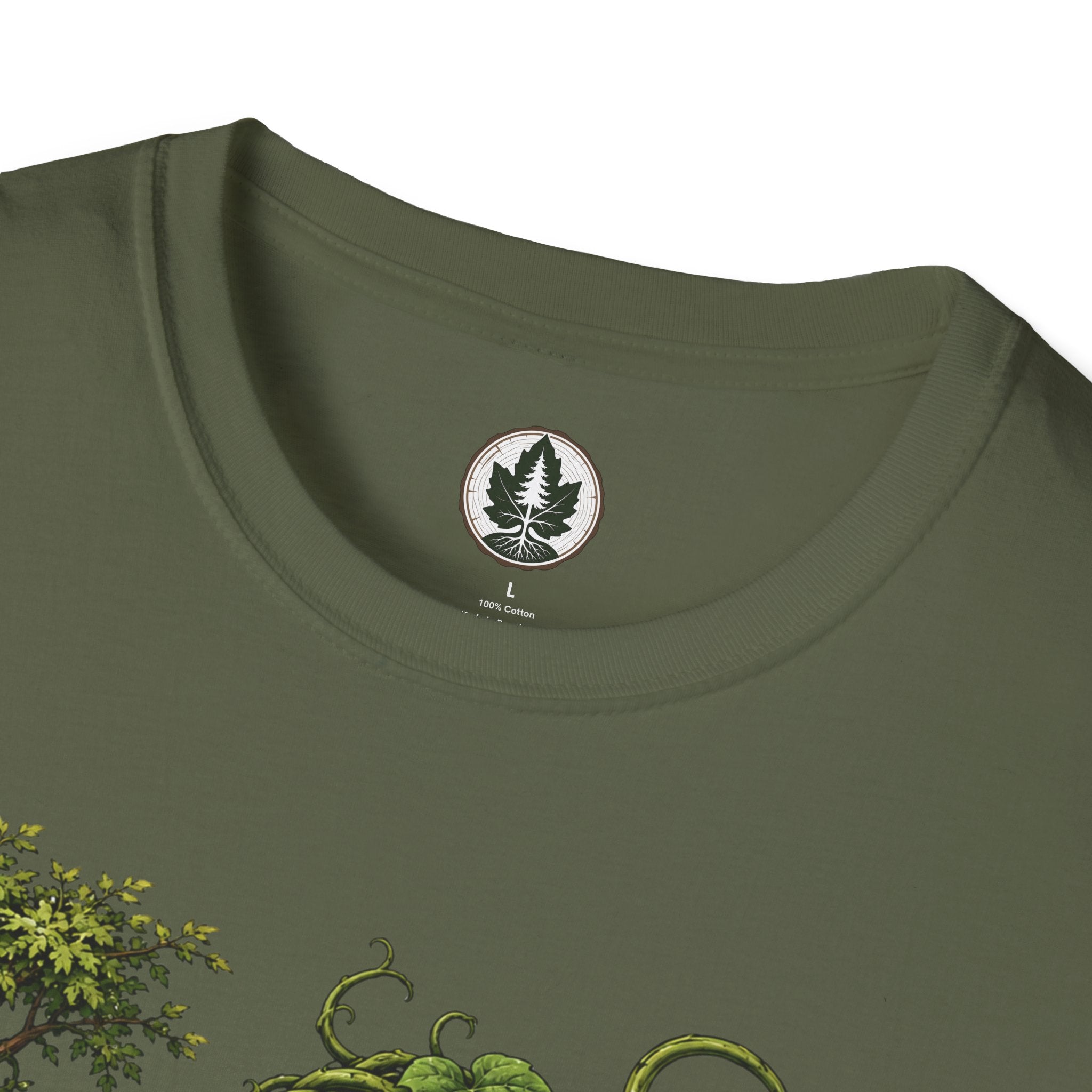 Kudzu Vine Monster with Garden Gnome Version 4 T‑Shirt