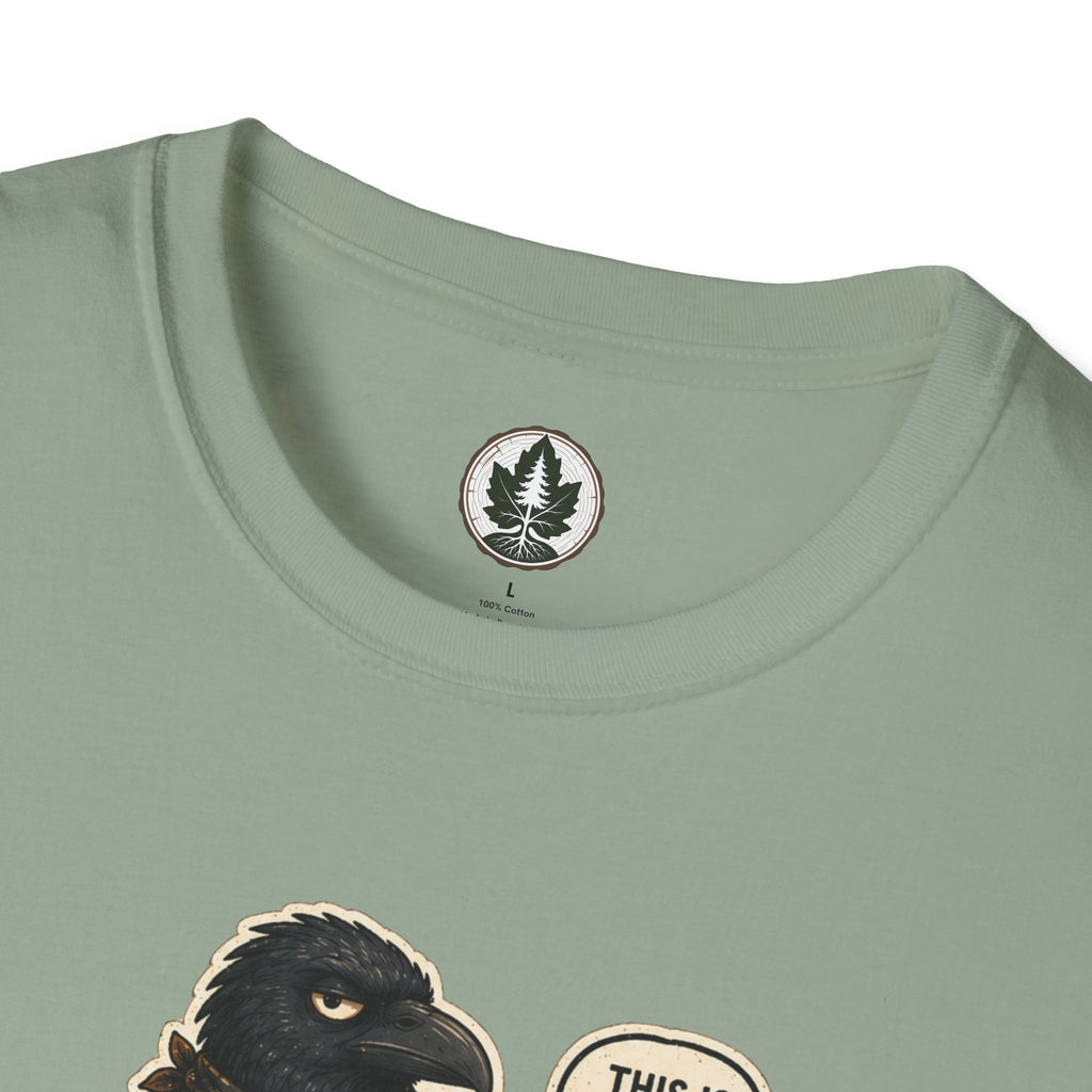 Please Leaf Me Alone (This is Why I Work Alone) Version 2 T‑Shirt