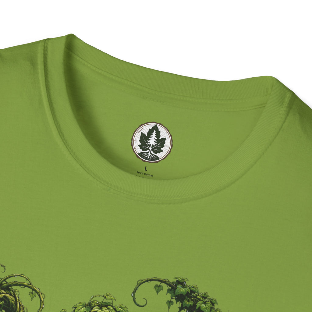 Kudzu Vine Monster with Garden Gnome Version 1 T‑Shirt