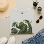 Kudzu Vine Monster with Garden Gnome Version 1 T‑Shirt